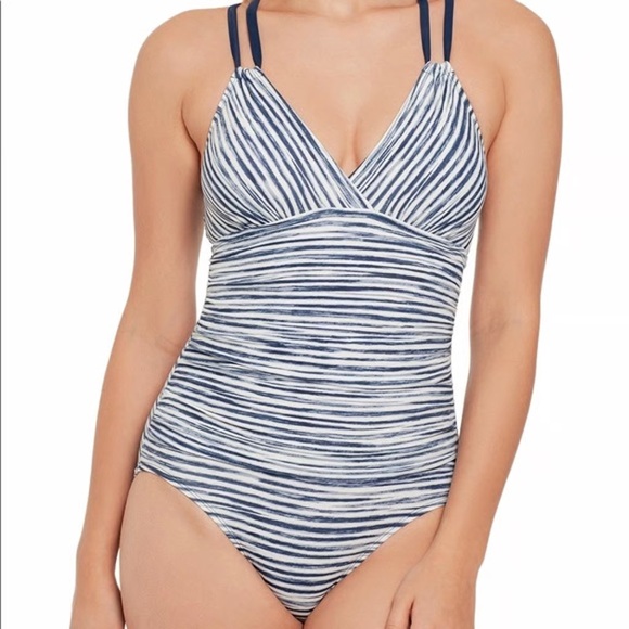 Time and Tru Other - 2 for $20 💋 NWT blue & white striped one piece